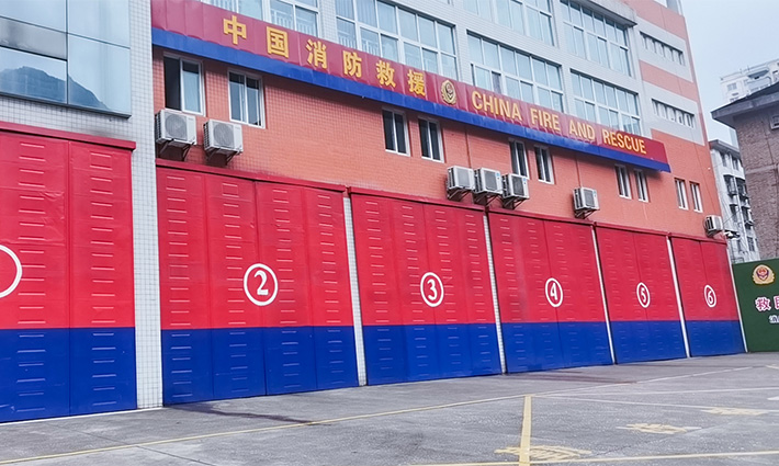 深圳消防站定制工業滑升門